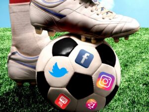 Balon Futbol Iconos Redes Sociales